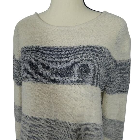 Calvin Klein Jeans Women's Large Sweater Tunic Knit Beachy Nautical - Picture 2 of 5